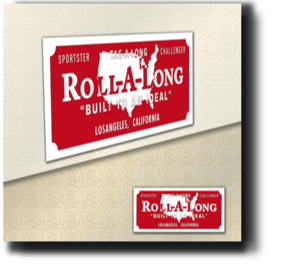 Roll-A-Long Travel Trailer Decal